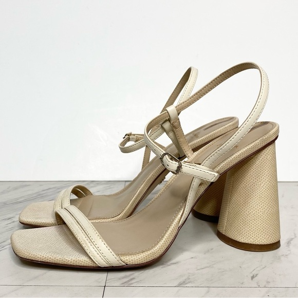Sam Edelman Shoes - Sam Edelman Kit Natural Leather Heeled Sandal 8M